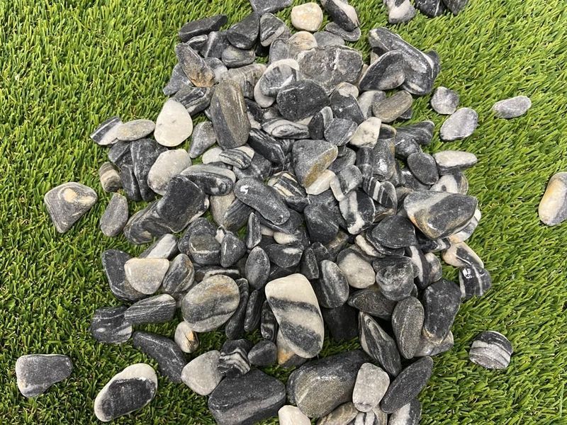 White Grey River Rock Wet