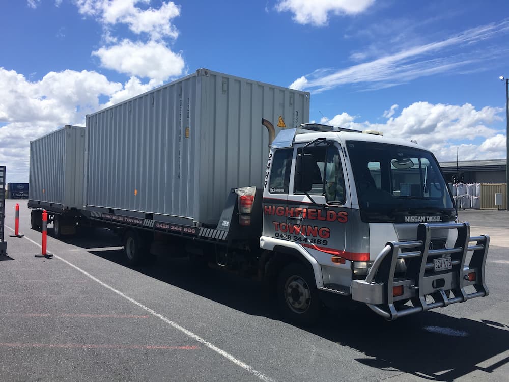 Container Ban Shipment —  Highfields Towing in Highfields, QLD