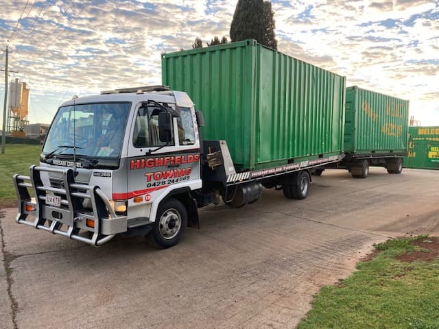 Container Truck —  Highfields Towing in Highfields, QLD