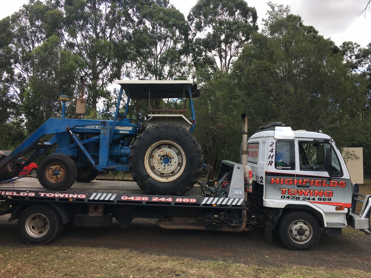 Farm Machinery Tow Truck —  Highfields Towing in Highfields, QLD