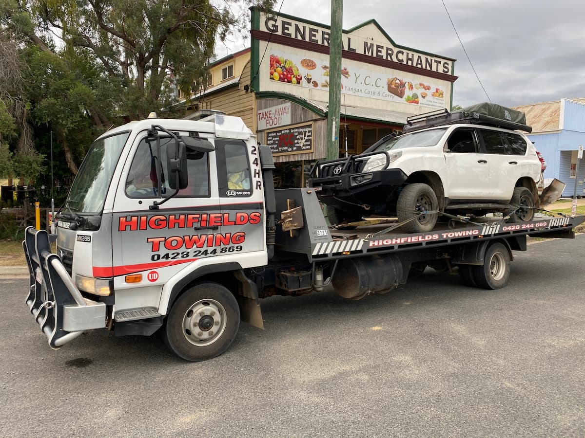 Service Tow Truck on Action —  Highfields Towing in Highfields, QLD