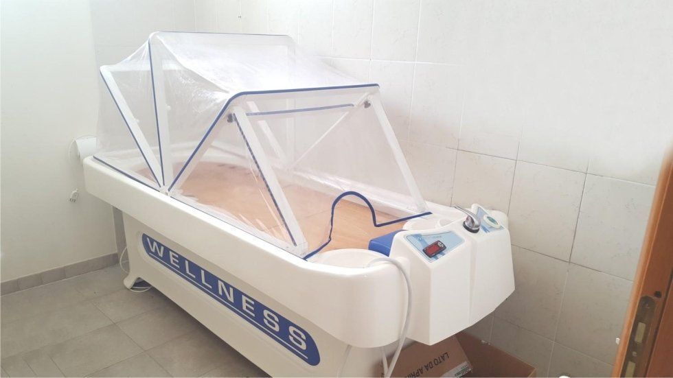 Un lettino per trattamenti benessere avanzati