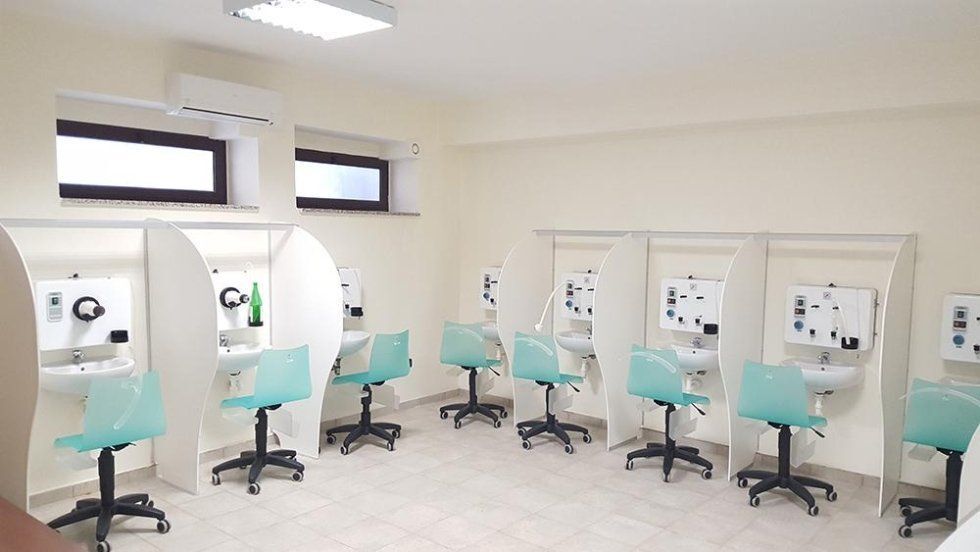 Postazioni per aerosol terapia