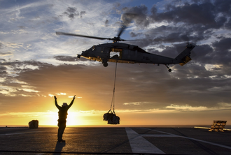 helicopter delivery silhouette