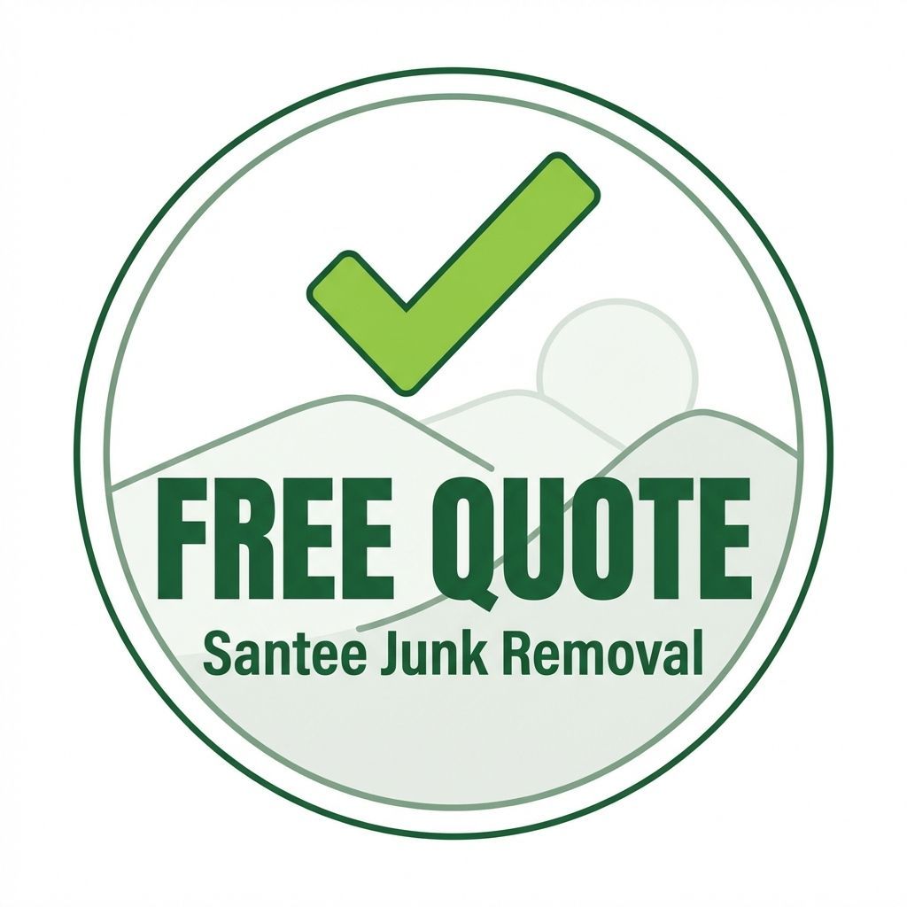 Get a free junk removal quote in Santee CA — Santee Junk Removal