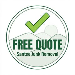 Get a free junk removal quote in Santee CA — no hidden fees, same-day service available