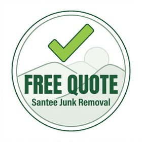 Free quote badge for junk removal services in Santee CA — Santee Junk Removal