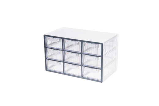 Stackable, N-Drawers, separators to divide compartments, index function