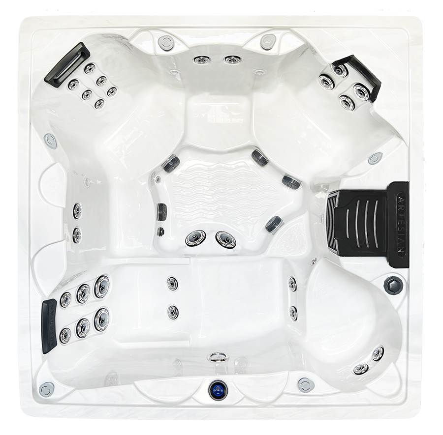 Seating plan for the Artesian Spas Antigua 33