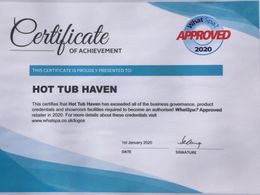 hot tub haven what spa 2020 approved certificate