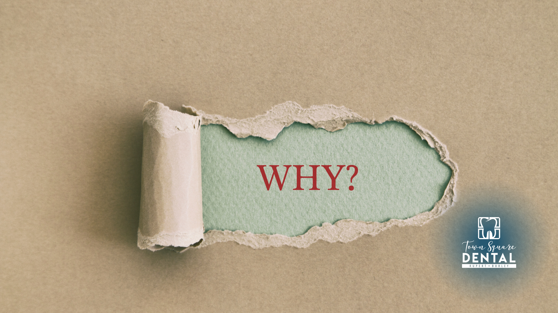 Torn paper revealing