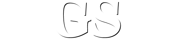 A black and white drawing of the letter gs on a white background.