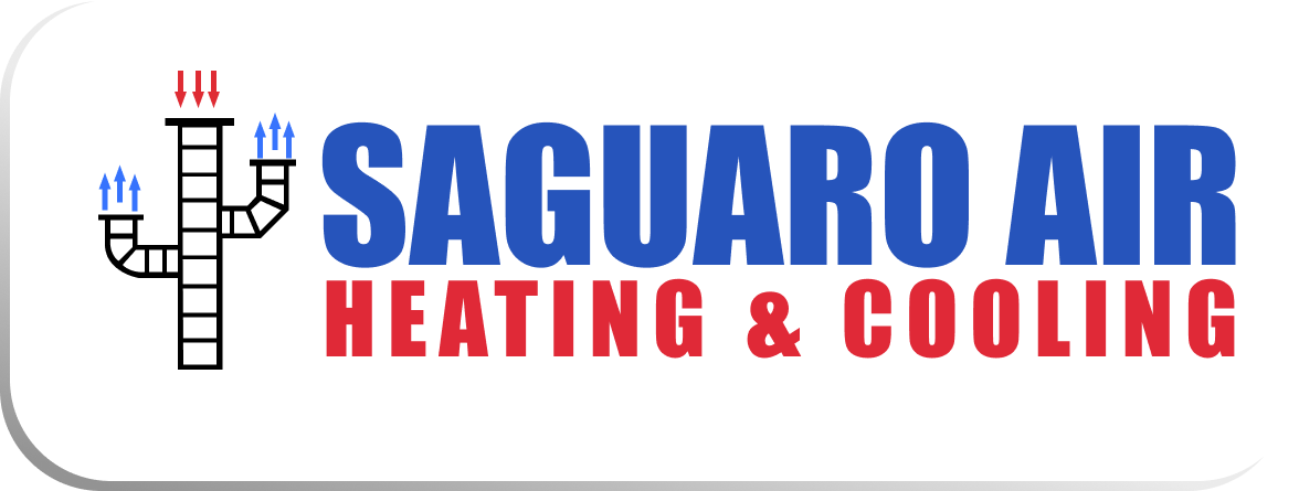 The blue and red logo for Saguaro Air Heating & Cooling.