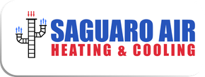 The blue and red logo for Saguaro Air Heating & Cooling.