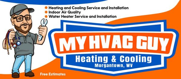 The logo for my hvac guy heating and cooling in morgantown wv