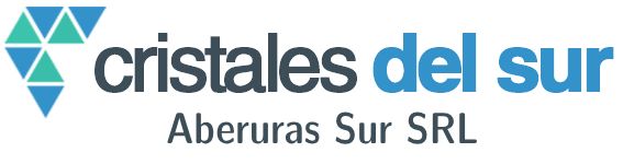 The logo for cristales del sur aberturas sur srl