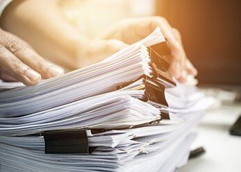Large Stack Of Papers — Taxation services in Buderim, QLD