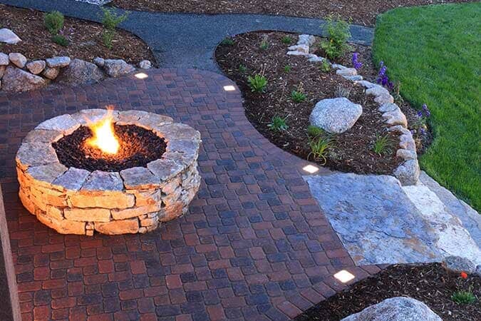 Masonry Supplies — Fire Pit and Backyard Patio in Carlisle, PA