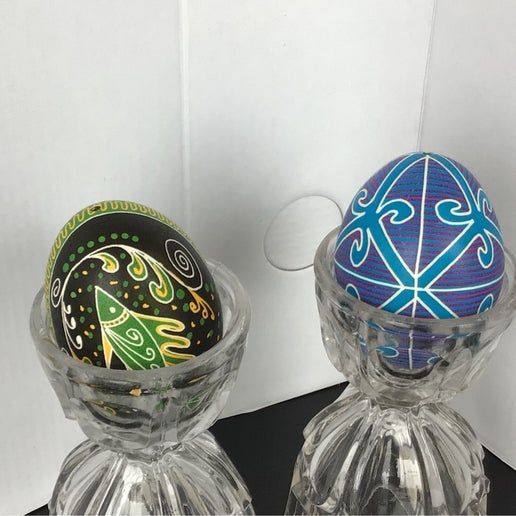 Ukrainian Decorated Easter Eggs, (from Molly Kennedy) (12-M-1)