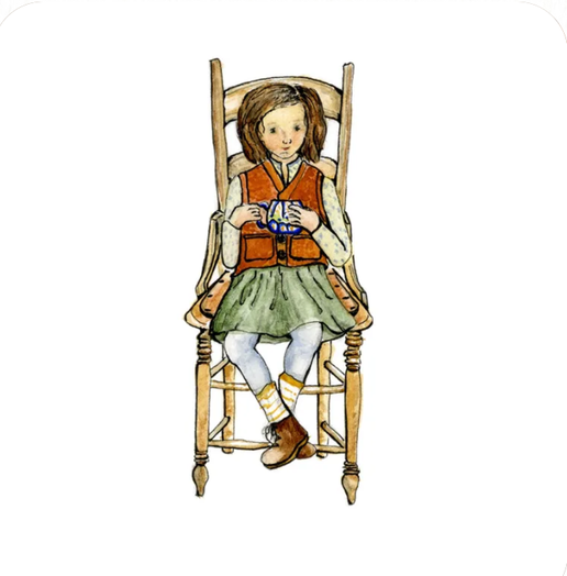 Stickers, “Favorite Mug” (Girl in chair) (17-G-1)