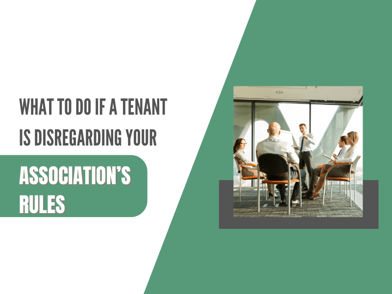 WHAT TO DO IF A TENANT IS DISREGARDING YOUR ASSOCIATION’S RULES - Article Banner