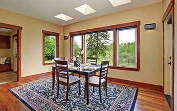 Carpet In A Dining Area — Flooring Company in Gaithersburg, MD Carpet In A Dining Area — Flooring Company in Gaithersburg, MD