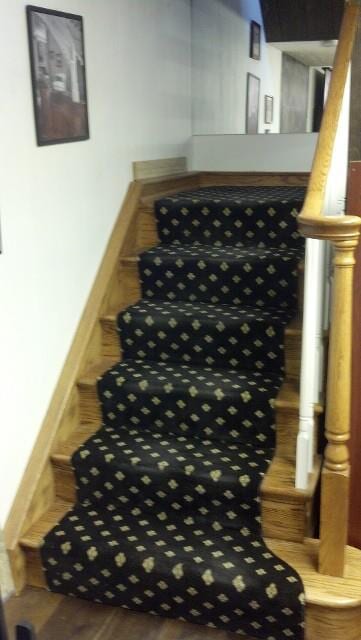 Black Carpet On Stairs — Flooring Company in Gaithersburg, MD