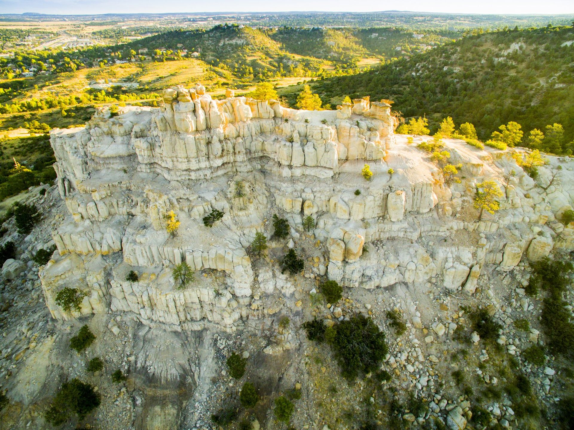 Aerial Drone Photography of Pulpit Rock Colorado Springs Colorado