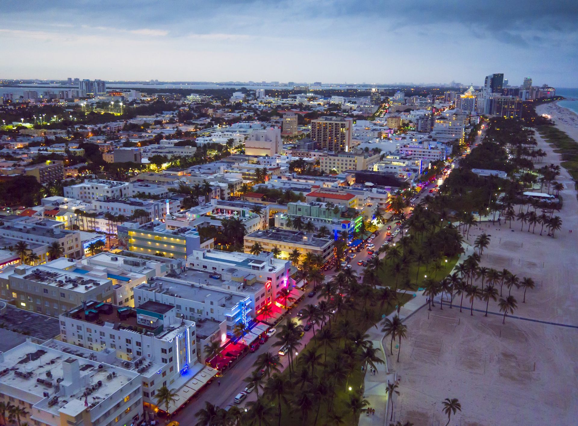 Aerial Drone Photography of South Miami Beach