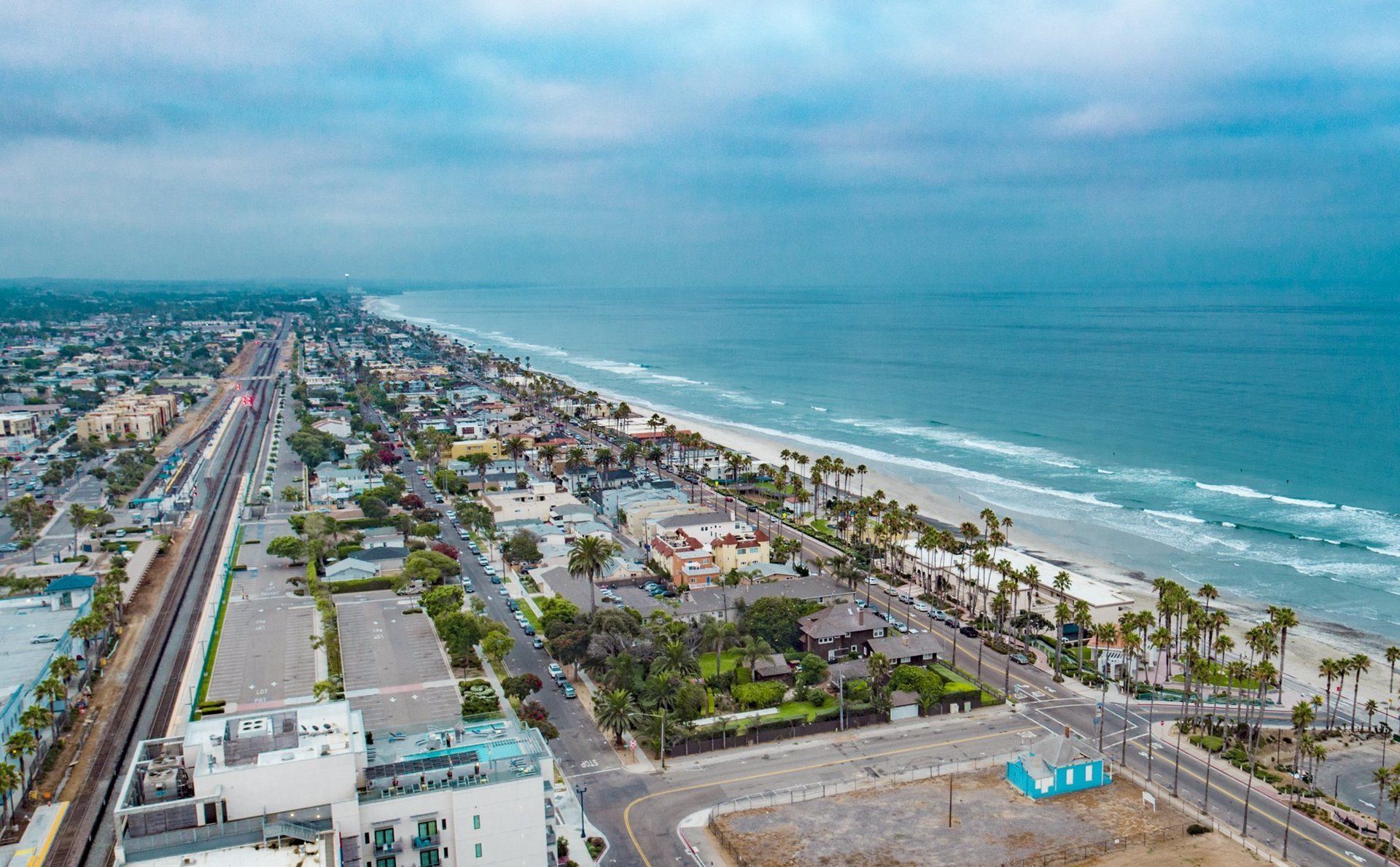 Aerial Drone Photography of Oceanside California with the Top Gun House