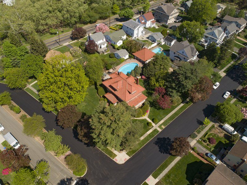 Aerial Drone Photograph of home in Nutley, NJ