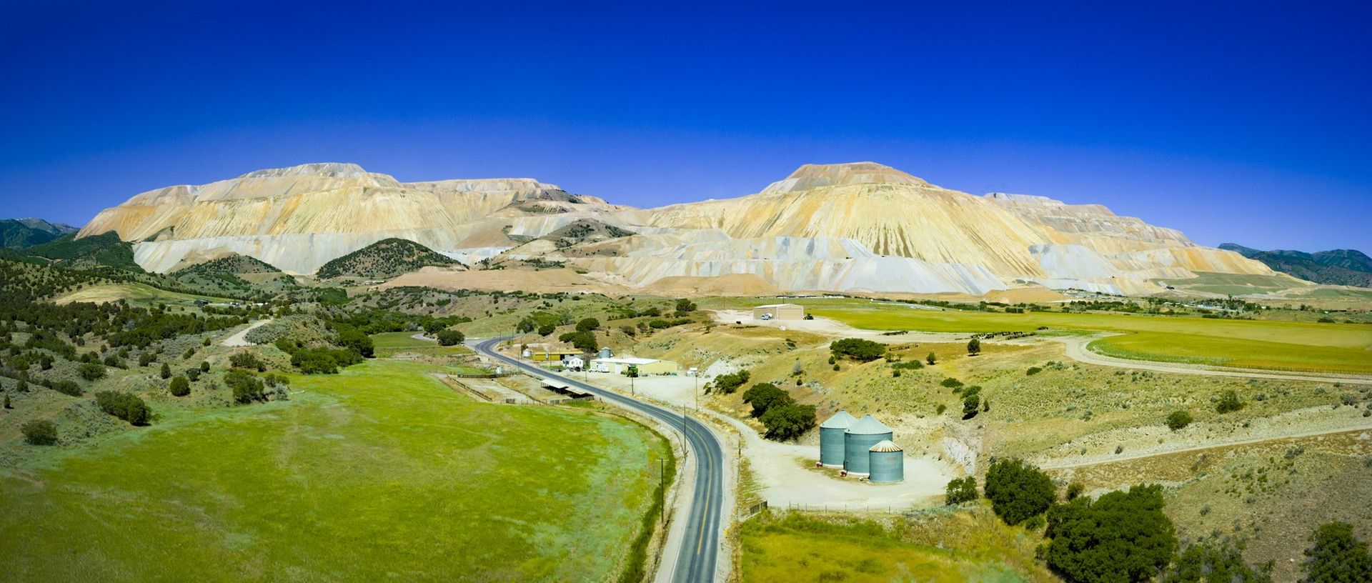 Aerial Drone Photography of Bingham Canyon Copper Mine Utah