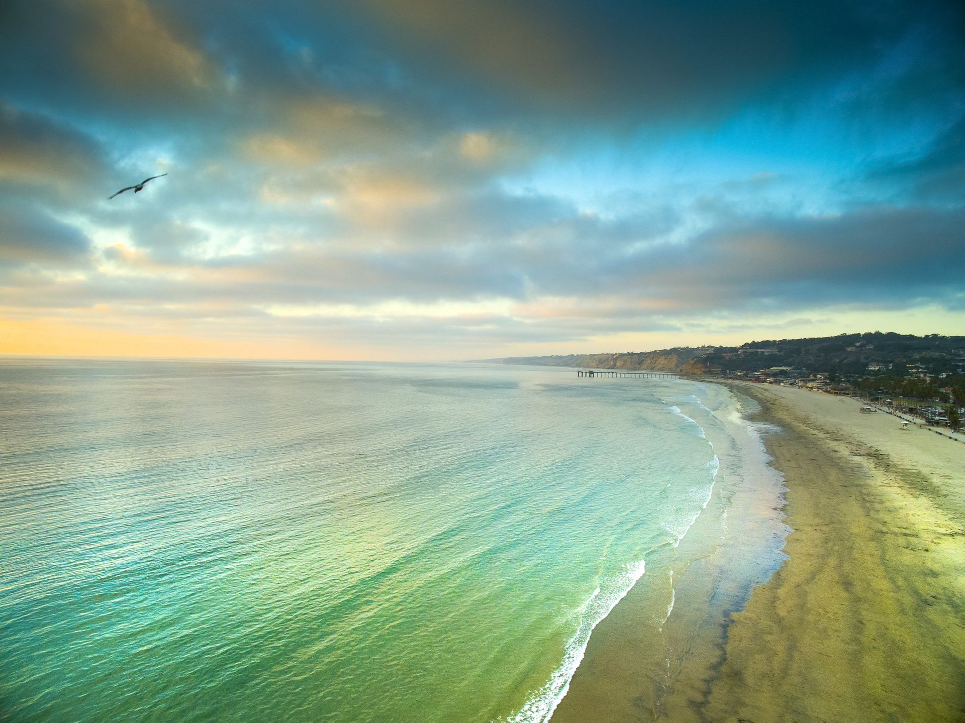 Aerial Drone Photography of La Jolla Beach, California