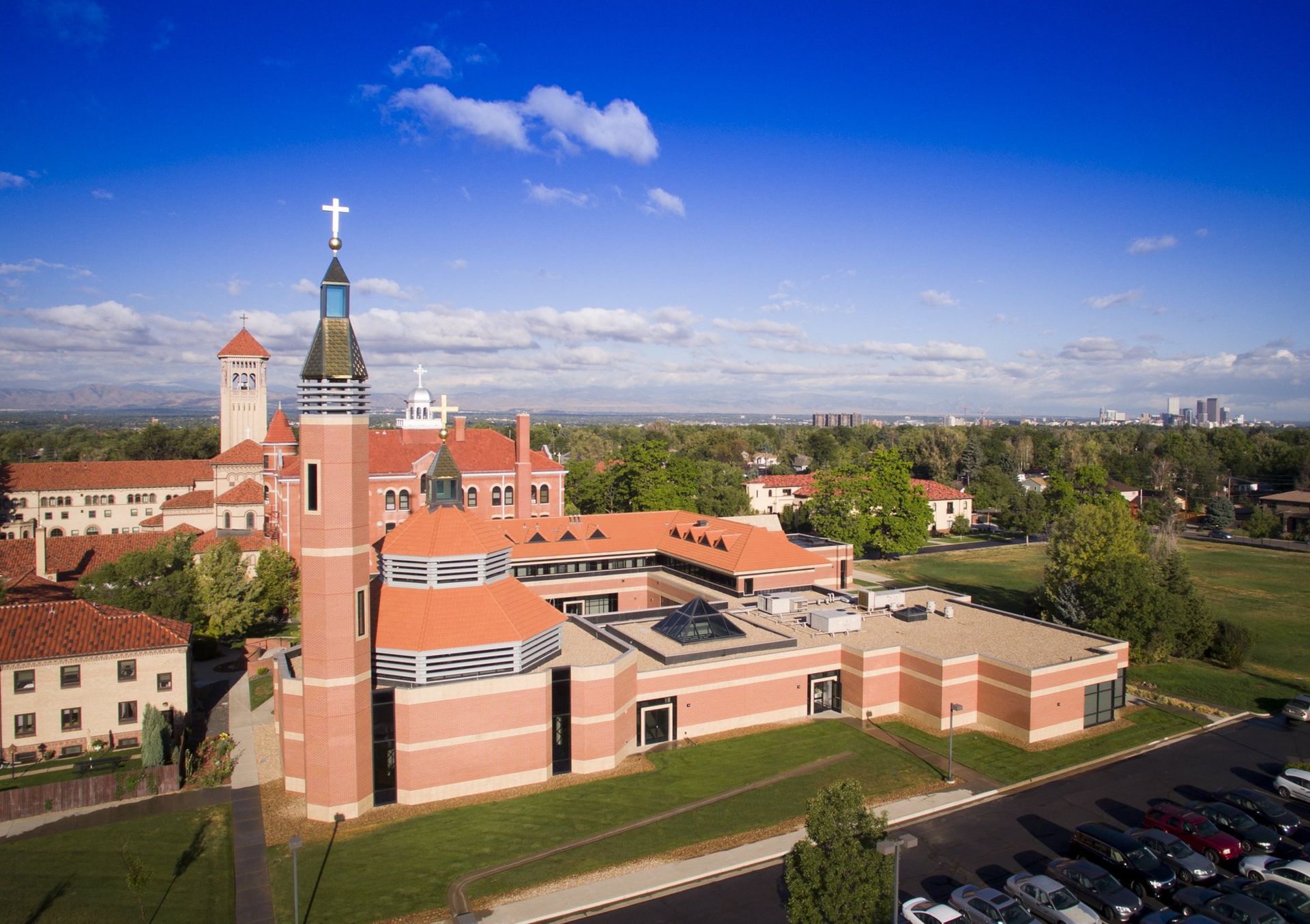 Aerial Drone Photography of Redemptoris Mater Seminary Denver Colorado