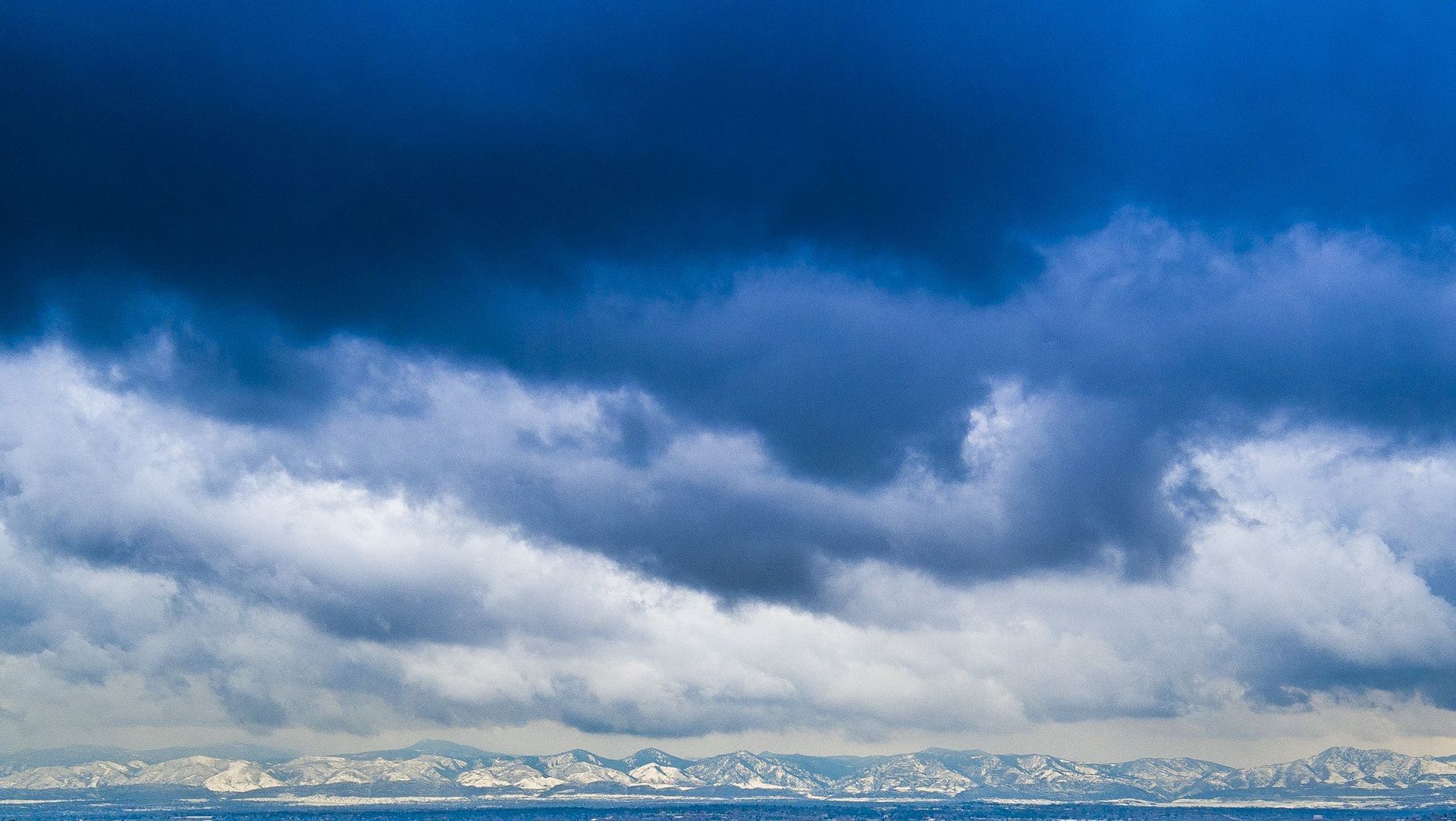 Aerial Drone Photograph of storm clouds in Colorado