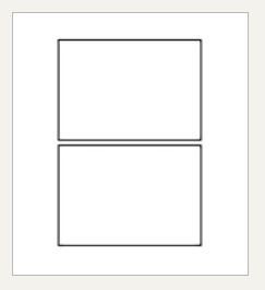 A picture of two squares on a white background.