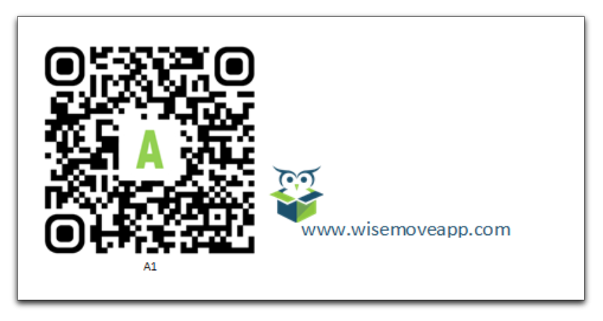 A qr code with the letter a on it