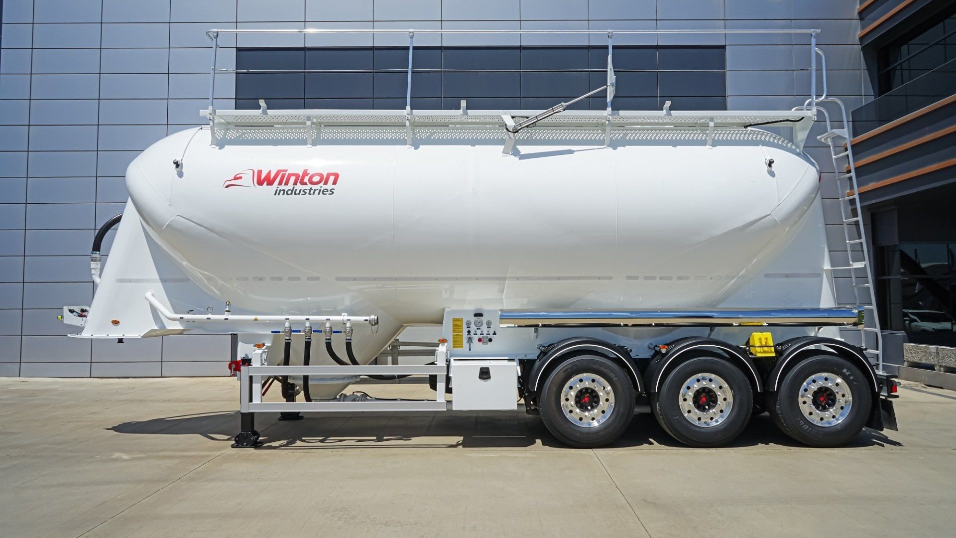 Winton piekabe, puspiekabe, цементовоз, cisterna cementa, silo, Feldbinder, Spitzer, O.M.E.P.S., omeps, tsemendid, cementai