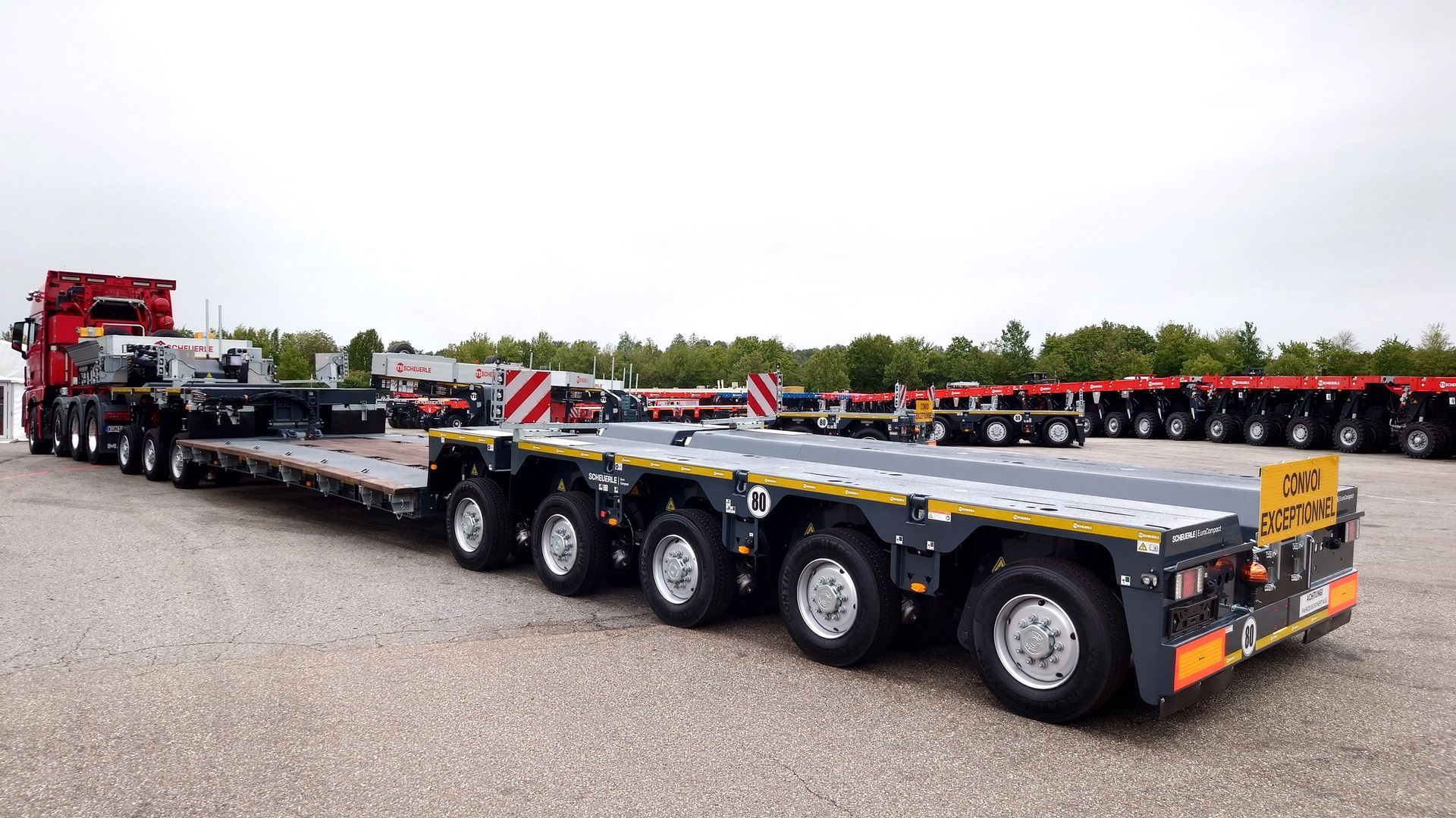 Scheuerle, tii group, faymonville, noteboom, broshuis, goldhofer, maxtrailer, kassbohrer, kaessbohrer, negabarīta, smagsvara piekabes, treileris, tralis, trailer, oversize transport oversized heavy