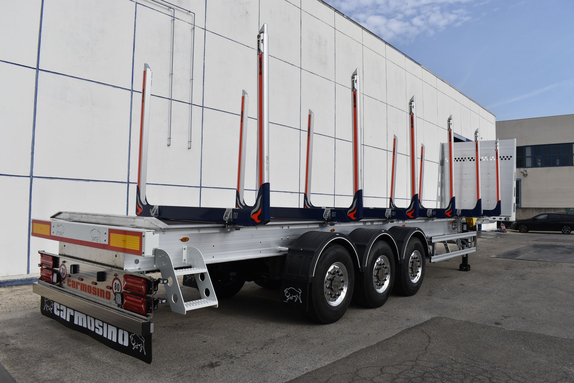 Carmosino timber semitrailer koku puspiekabe kocene timbertrailer alumīnija rāmis poolhaagised Benalu timberliner лесовоозный полуприцеп