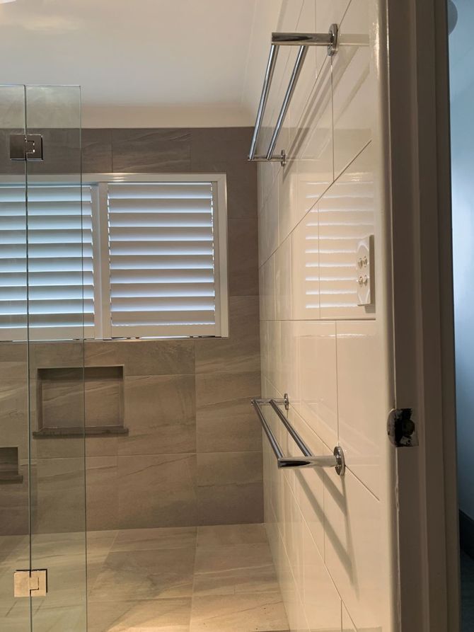 Inside Renovated Shower — Richters Joinery in Bundaberg, QLD