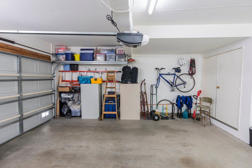 Organized Clean Car Garage — Garage Doors Townsville, QLD