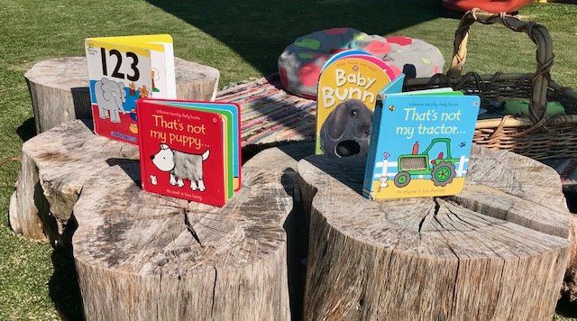 Learning Books On A Chair Logs — Early Childhood Education in Central Coast, NSW