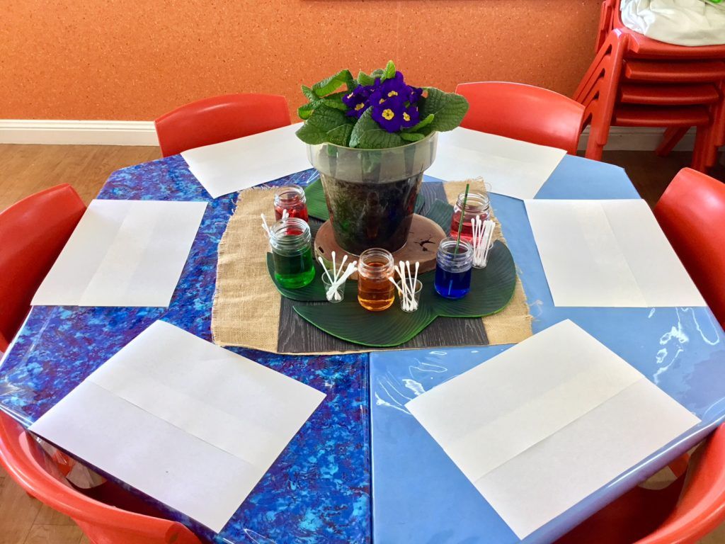 Table With Papers And Art Materials — Early Childhood Education in Central Coast, NSW