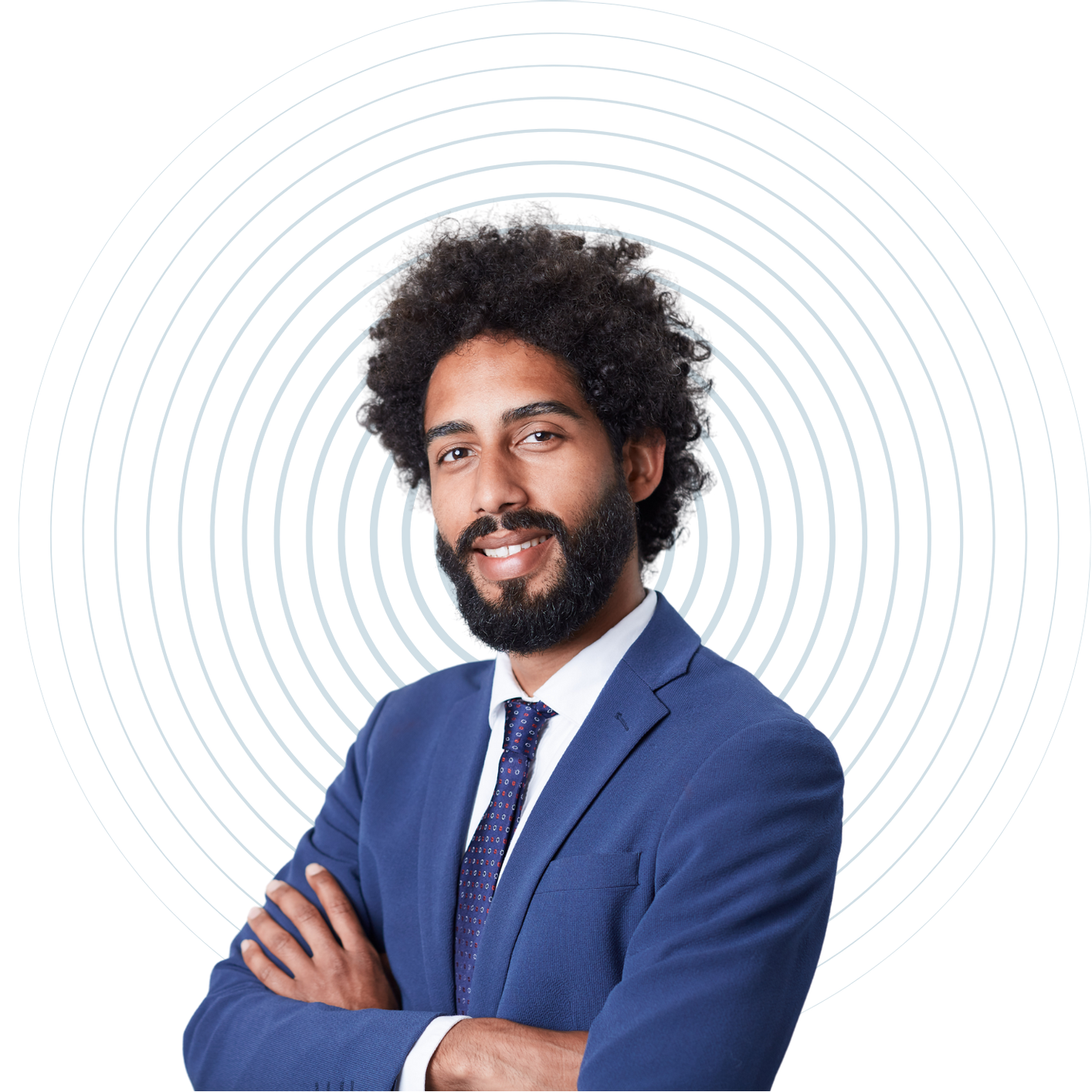 A circle of lines on a white background with a circle in the middle.