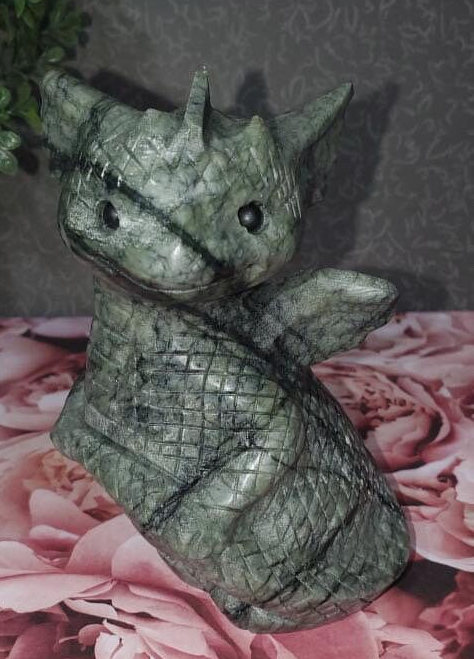 Spiderweb Jasper fly dragon 610g (1lb 5.5 oz)