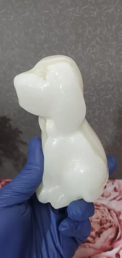 Afghanistan Jade Crystal Dog Carving 522g (1lb 2.5oz)