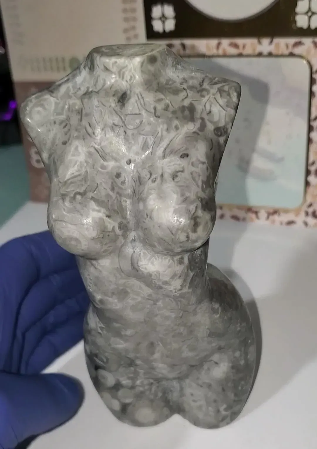 Fossil Jasper Goddess, Crystal Lady Body 800g (1lb 12.2oz)