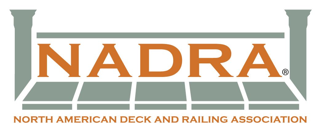 the logo for the north american deck and railing association