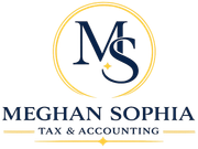 Logo: Blue arcs framing cursive 